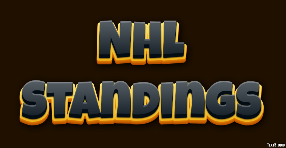 Nhl Standings Tekst effect