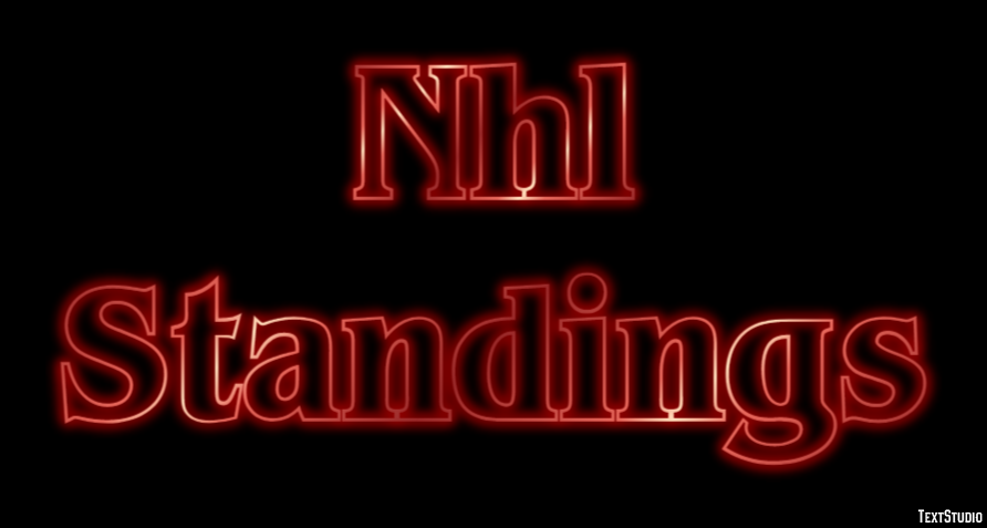 Nhl Standings Tekst Effect