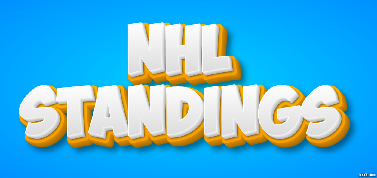 Nhl Standings Efeito de texto