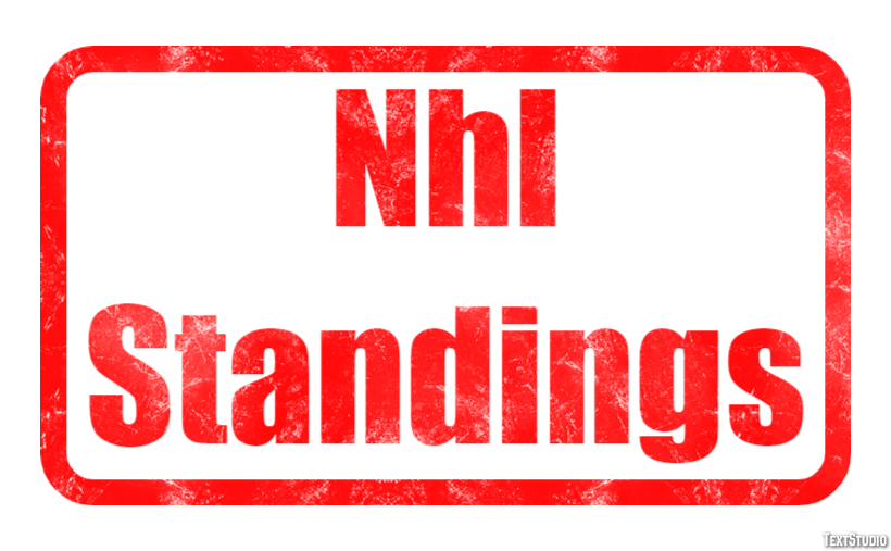 Nhl Standings Tekst effect