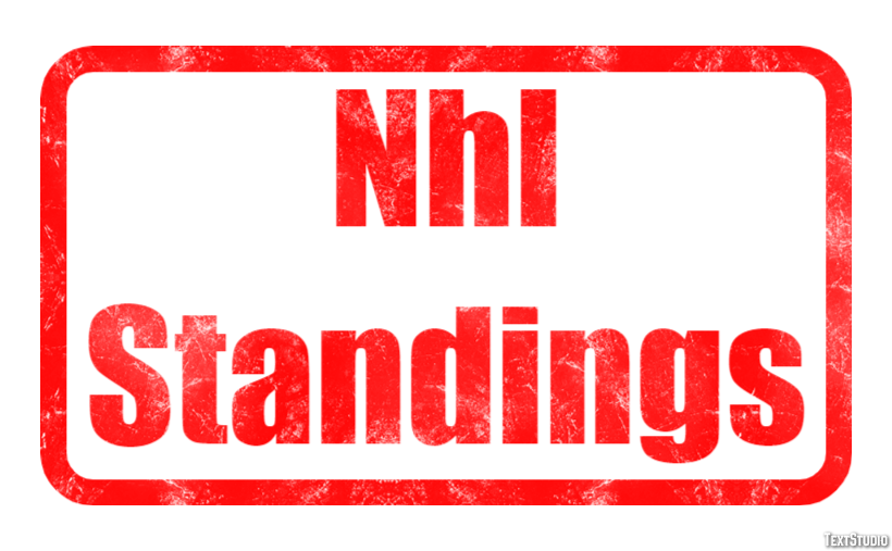 Nhl Standings Tekst Effect