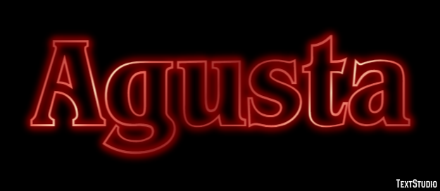 Agusta Effetto testo