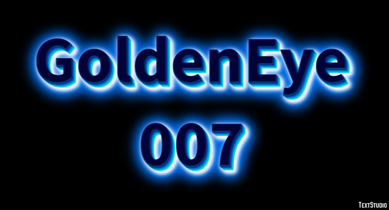 GoldenEye 007 Efecto de Texto