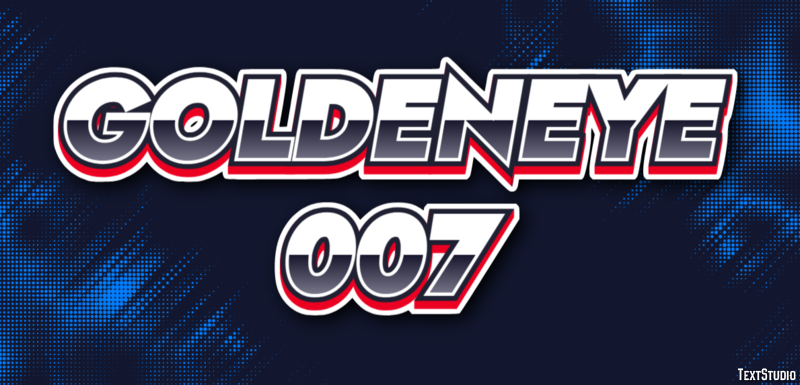 GoldenEye 007 Efecto de Texto