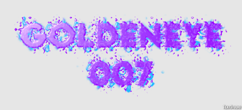 GoldenEye 007 Efecto de Texto