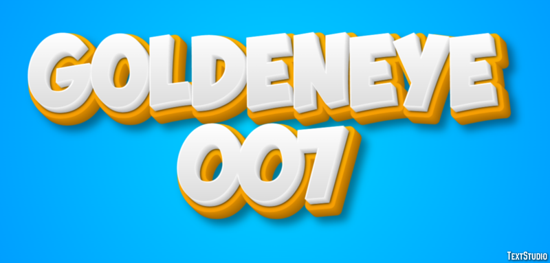 GoldenEye 007 Efecto de Texto