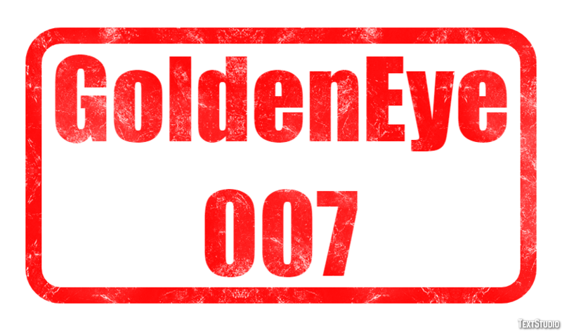 GoldenEye 007 Efecto de Texto