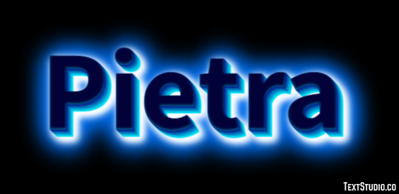 Pietra Texteffekt