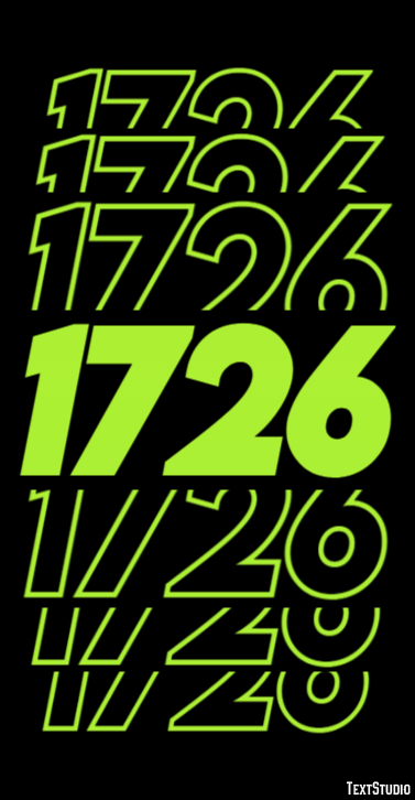 1726 Tekst Effect