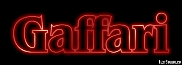 Gaffari Efecto de Texto