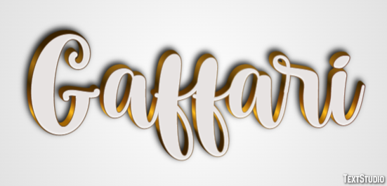 Gaffari Efecto de Texto