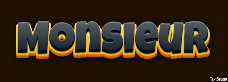 Monsieur Text Effect