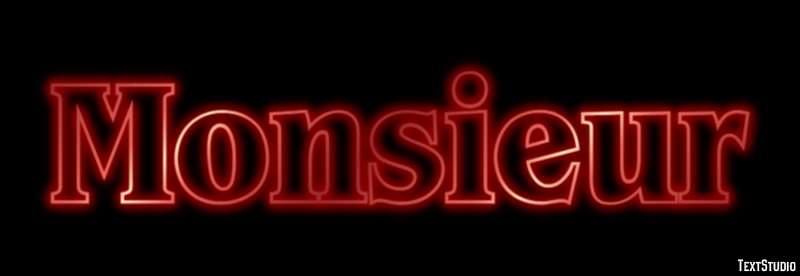 Monsieur Text Effect