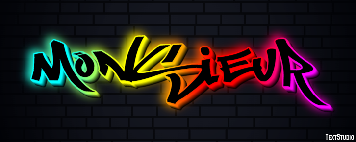 Monsieur Text Effect