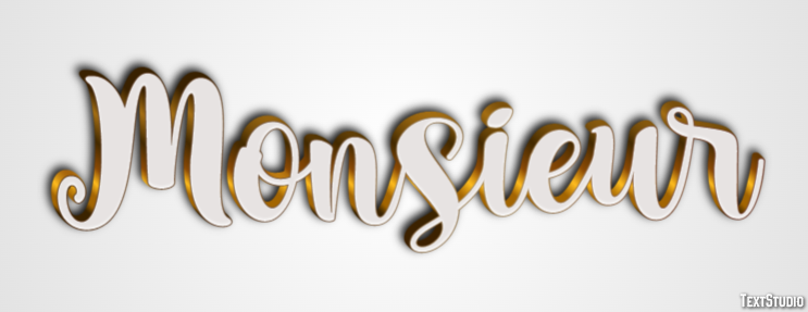 Monsieur Text Effect