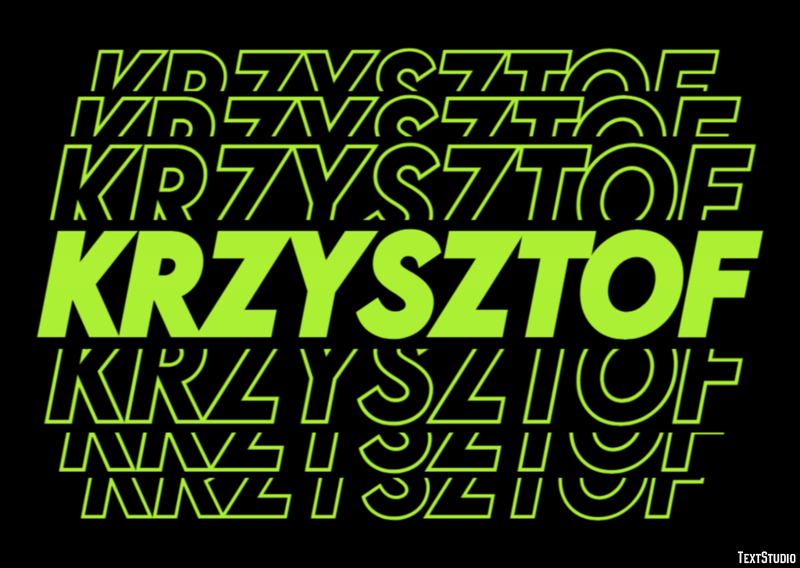 Krzysztof Efekt tekstowy