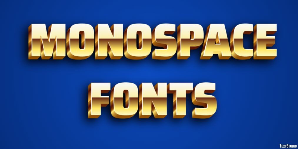 Monospace Fonts Text Effect