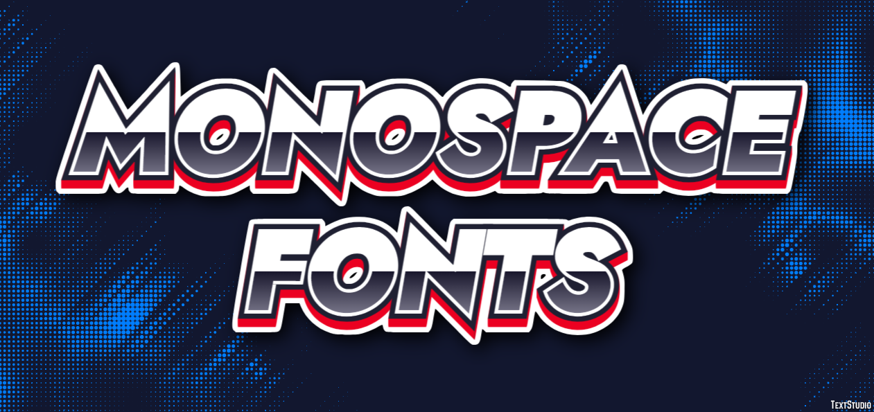 Monospace Fonts Text Effect