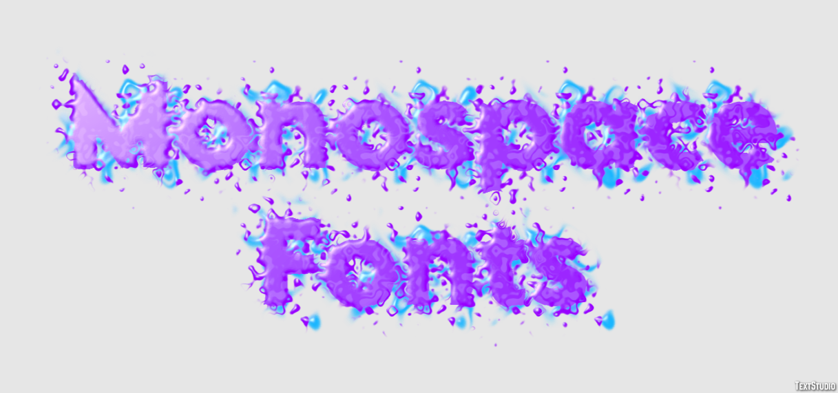 Monospace Fonts Text Effect