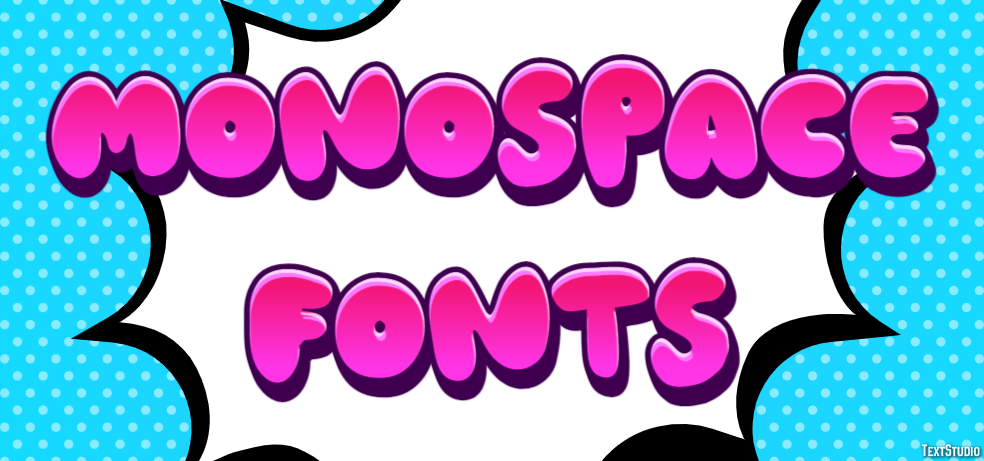 Monospace Fonts Text Effect