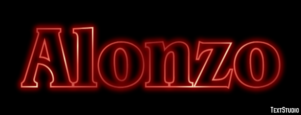 Alonzo Text effect