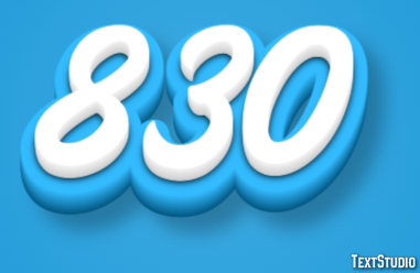 830 Text Effect
