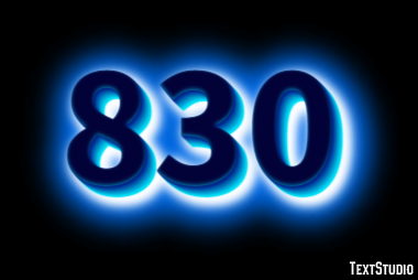 830 Text Effect