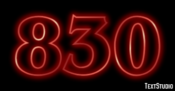 830 Text Effect