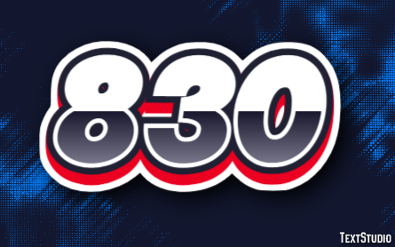 830 Text Effect