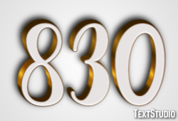 830 Text Effect
