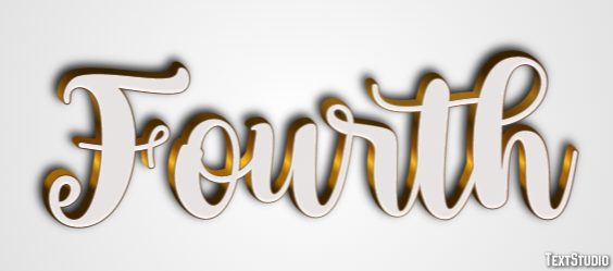 Fourth Text Effect