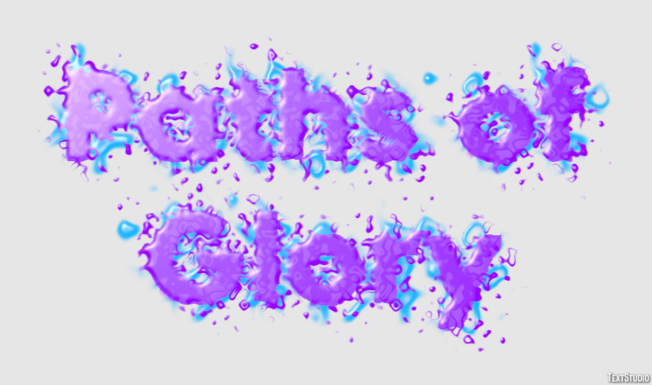Paths of Glory Text Effect
