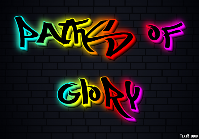 Paths of Glory Text Effect