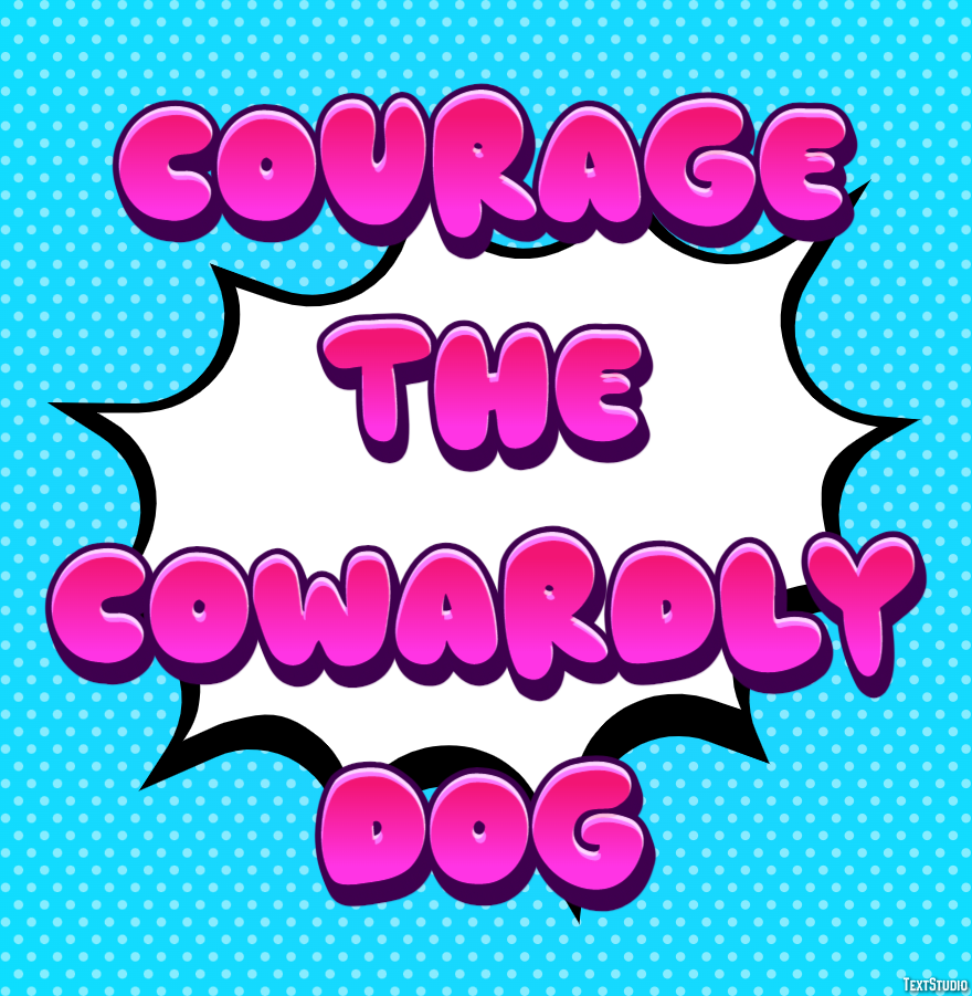 Courage the Cowardly Dog Text Effect