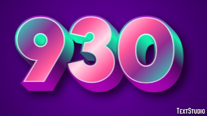 930 Text effect