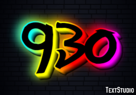 930 Text effect