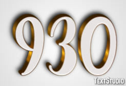 930 Text effect