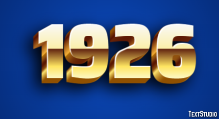 1926 Efecto de Texto