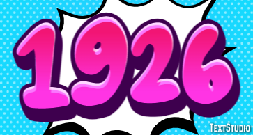 1926 Texteffekt
