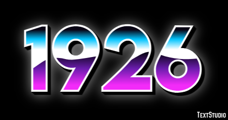 1926 Texteffekt