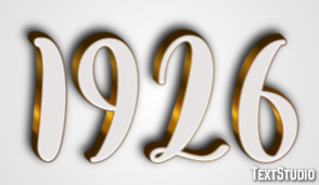 1926 Efecto de Texto