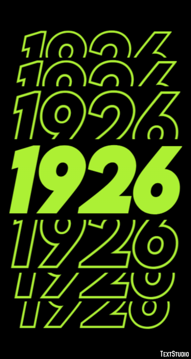 1926 Texteffekt