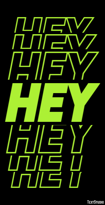 Hey Texteffekt