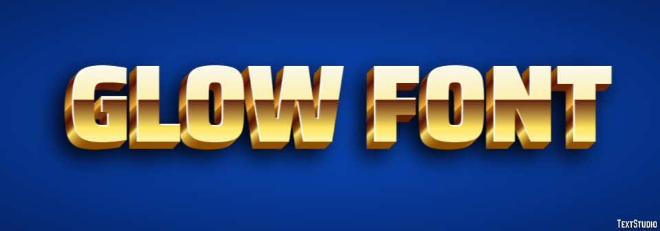 Glow Font Text effect