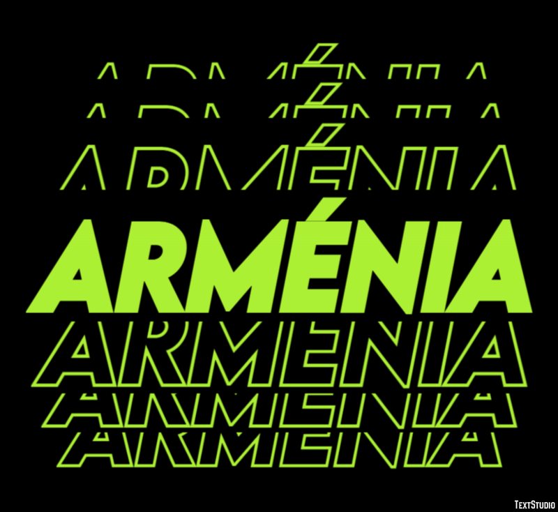 Arménia Effetto testo