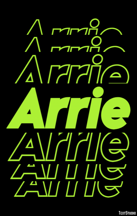 Arrie Text effect