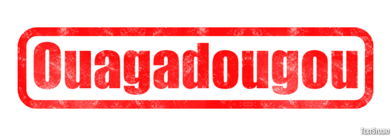 Ouagadougou Efecto de Texto