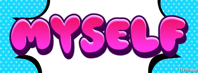 Myself Text effect