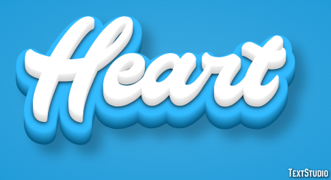 Heart Texteffekt