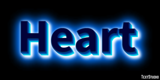 Heart Texteffekt